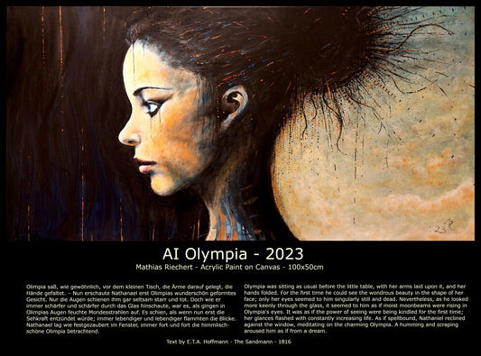 Original Painting "AI Olympia" by Mathias Riechert