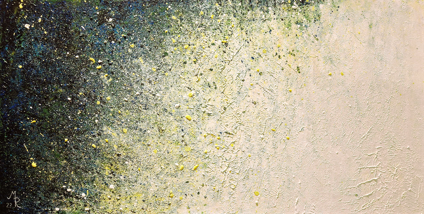 Original Painting "Explosion" - 2023 - 100 x 50 cm / 40x20 inches