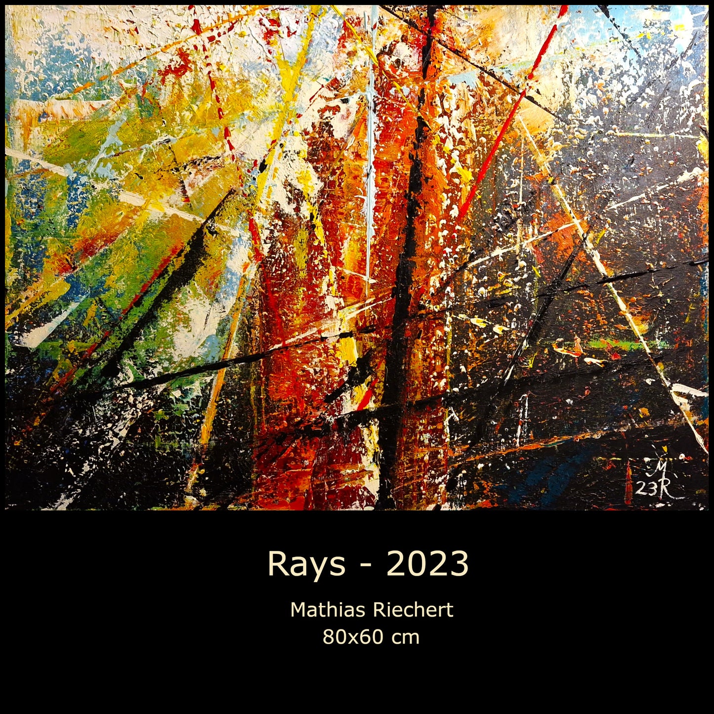 Original painting "Rays"